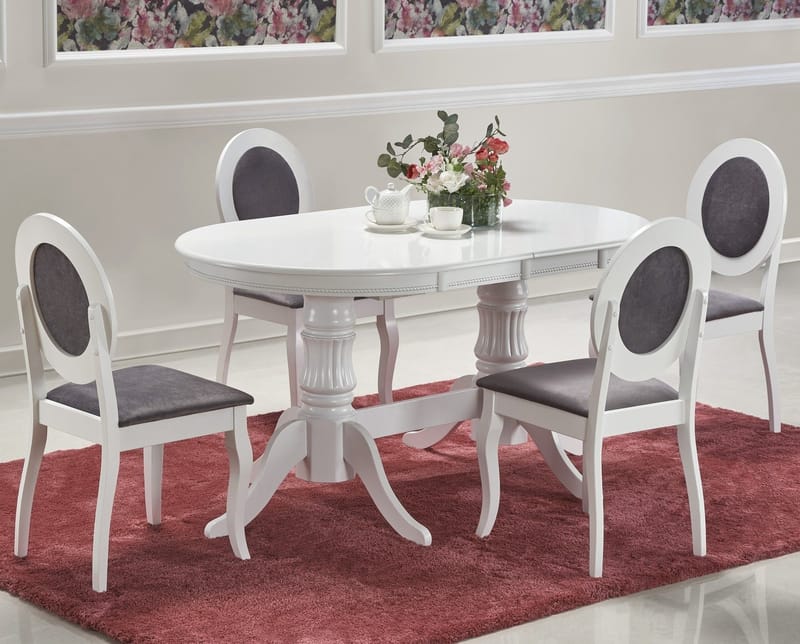 Leonardo förlängningsbart vitt matbord 90x150-190 cm - Vit - Products - Möbler - Bord & matgrupp - Matbord & köksbord