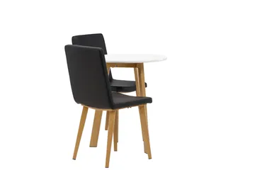 Leonora Matgrupp 65 cm Rund med 2 Today stolar - Svart - Products - Möbler - Bord & matgrupp - Matgrupp