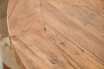 Lyon Matgrupp Ø150 cm Rund med 6 st Viktoria Stolar - Vintage Natur / Vit / Beige - Products - Möbler - Bord & matgrupp - Matgrupp