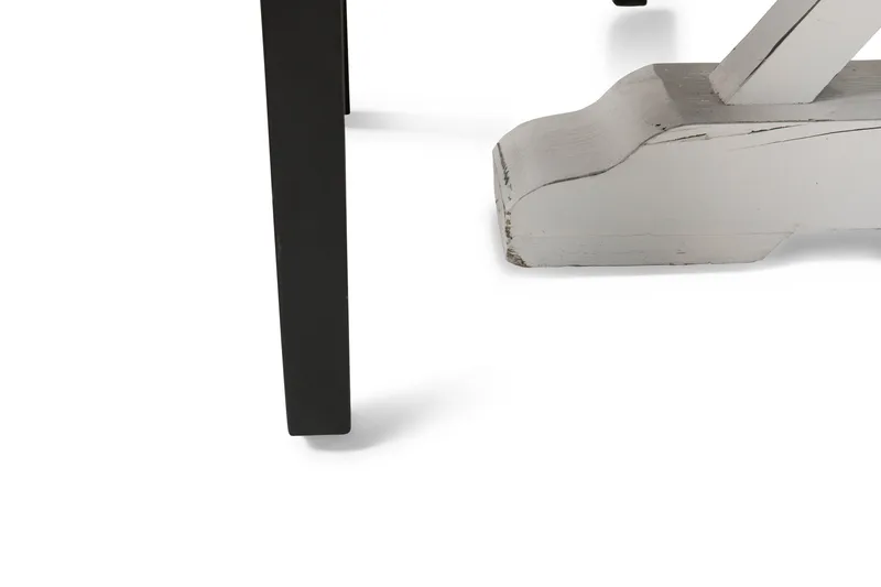 Lyon Matgrupp 150 cm Rund med 4 Tuva Fåtölj - Vintage Alm/Vit/Svart PU - Products - Möbler - Bord & matgrupp - Matgrupp