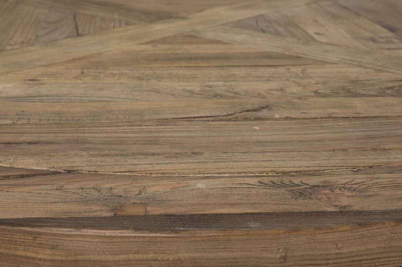 Lyon Matgrupp 150 cm Rund med 6 Tuva Fåtölj - Vintage Alm/Vit/Brun PU - Products - Möbler - Bord & matgrupp - Matgrupp