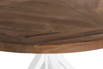 Lyon Vintage Matbord 120 cm Rund - Natur/Vit - Products - Möbler - Bord & matgrupp - Matbord & köksbord