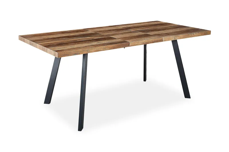 Marcelen Matbord Förlängningsbart med illäggsskiva +  6 st Nibe stol brun med valnöt ben - Brun - Products - Möbler - Bord & matgrupp - Matgrupp