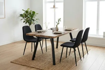 Marcelen Matbord med 4 Nibe Stolar - Products - Möbler - Bord & matgrupp - Matgrupp