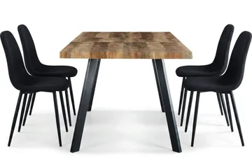 Marcelen Matbord med 4 Nibe Stolar - Products - Möbler - Bord & matgrupp - Matgrupp