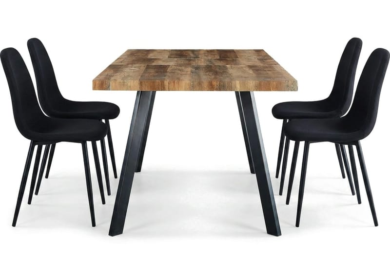 Marcelen Matbord med 4 Nibe Stolar - Products - Möbler - Bord & matgrupp - Matgrupp