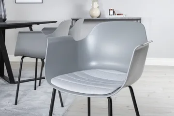 Marina Matgrupp 180 cm Rektangulär med 6 Comfort stolar - Svart - Products - Möbler - Bord & matgrupp - Matgrupp