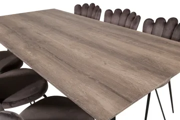 Marina Matgrupp 180 cm Rektangulär med 6 Limhamn stolar - Svart - Products - Möbler - Bord & matgrupp - Matgrupp