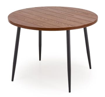 Matbord Ø105 cm - Valnöt/Svart - Products - Möbler - Bord & matgrupp - Matbord & köksbord