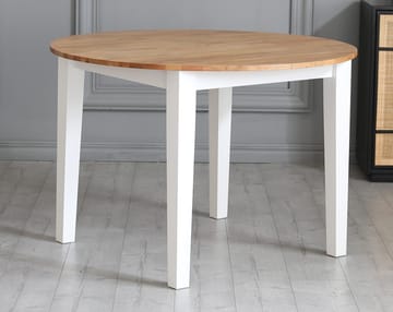 Matbord Ø110 cm ek vit - Ek/vit - Products - Möbler - Bord & matgrupp - Matbord & köksbord
