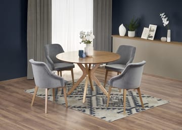 Matbord Ø120 cm ekfanèr - Rio - Ek - Products - Möbler - Bord & matgrupp - Matbord & köksbord