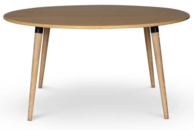 Matbord Ø180 cm whitewash - Omni, Whitewash ek