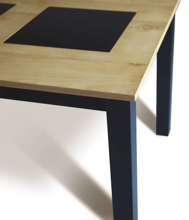 Matbord 180x90 cm - Ek med svarta plattor - Products - Möbler - Bord & matgrupp - Matbord & köksbord