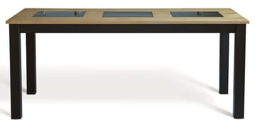 Matbord 180x90 cm - Ek med svarta plattor - Products - Möbler - Bord & matgrupp - Matbord & köksbord