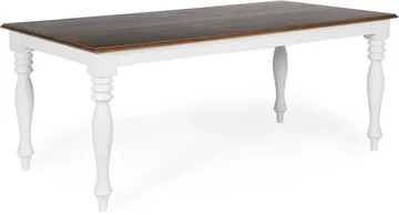 Matbord 180x93 cm - Vit/Brunbets - Victoria - Vit/Brunbets - Products - Möbler - Bord & matgrupp - Matbord & köksbord