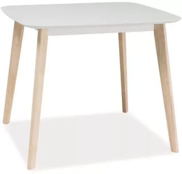 Matbord 80x90 cm Vit/ek - Salma - Vit/Ek - Products - Möbler - Bord & matgrupp - Matbord & köksbord