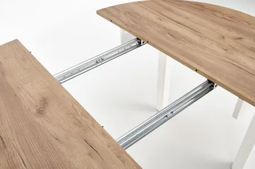Matbord Berivan Runt Förlängningsbart Ø102 cm (102–142 cm) - Craft ek/vit - Products - Möbler - Bord & matgrupp - Matbord & köksbord