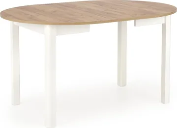 Matbord Berivan Runt Förlängningsbart Ø102 cm (102–142 cm) - Craft ek/vit - Products - Möbler - Bord & matgrupp - Matbord & köksbord