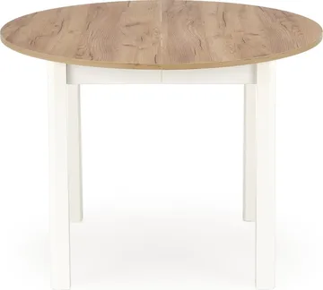 Matbord Berivan Runt Förlängningsbart Ø102 cm (102–142 cm) - Craft ek/vit - Products - Möbler - Bord & matgrupp - Matbord & köksbord