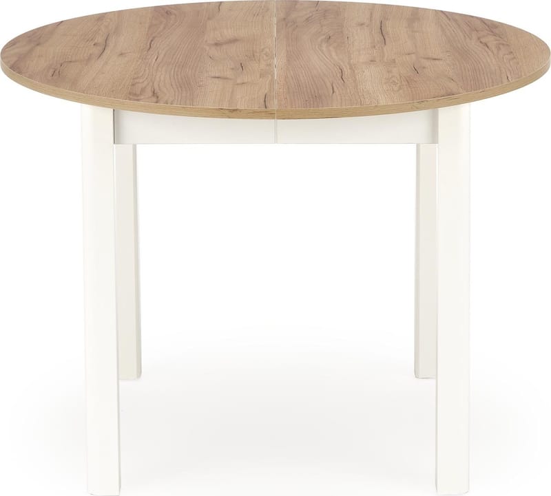 Matbord Berivan Runt Förlängningsbart Ø102 cm (102–142 cm) - Craft ek/vit - Products - Möbler - Bord & matgrupp - Matbord & köksbord