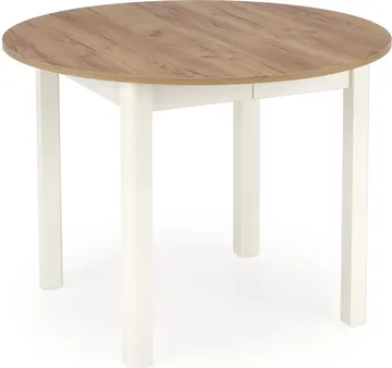 Matbord Berivan Runt Förlängningsbart Ø102 cm (102–142 cm) - Craft ek/vit - Products - Möbler - Bord & matgrupp - Matbord & köksbord