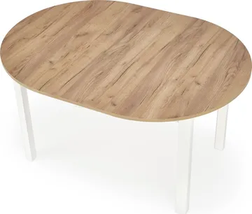 Matbord Berivan Runt Förlängningsbart Ø102 cm (102–142 cm) - Craft ek/vit - Products - Möbler - Bord & matgrupp - Matbord & köksbord