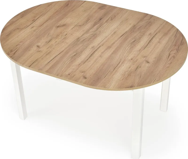 Matbord Berivan Runt Förlängningsbart Ø102 cm (102–142 cm) - Craft ek/vit - Products - Möbler - Bord & matgrupp - Matbord & köksbord
