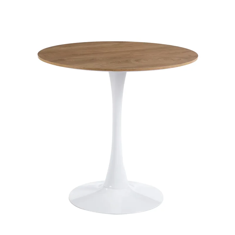 Matbord ek/vit Ø80 cm - Astrid - Ek/Vit - Products - Möbler - Bord & matgrupp - Matbord & köksbord