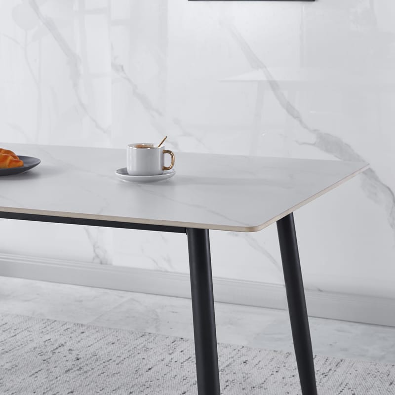 Matbord Inez Keramisk 140x80 cm - Vit matt marmor - Products - Möbler - Bord & matgrupp - Matbord & köksbord