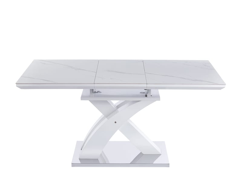 Matbord Ingrid Förlängningsbart 120–160 cm - Vit marmor - Products - Möbler - Bord & matgrupp - Matbord & köksbord
