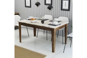 Lissione Matbord 145x88 cm Brun/Vit - Hanah Home - Products - Möbler - Bord & matgrupp - Matbord & köksbord