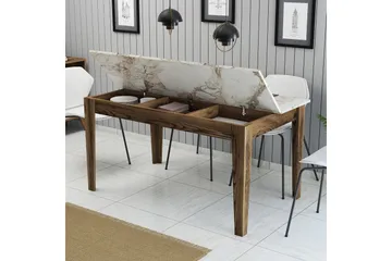 Lissione Matbord 145x88 cm Brun/Vit - Hanah Home - Products - Möbler - Bord & matgrupp - Matbord & köksbord