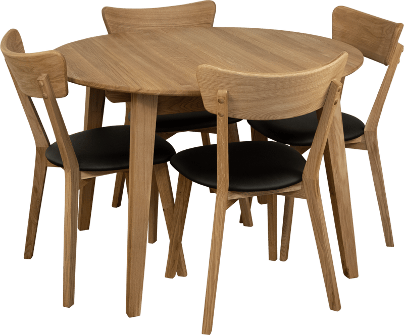 Matbord Oljad ek Ø110-160 cm - Genova - Oljad ek - Products - Möbler - Bord & matgrupp - Matbord & köksbord