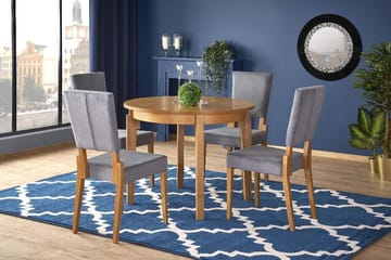 Matbord runt i ek förlängningsbart Ø100-200 cm - Ek - Products - Möbler - Bord & matgrupp - Matbord & köksbord