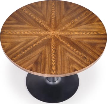 Matbord runt valnöt - svart 100 cm - Towson - Valnöt/svart - Products - Möbler - Bord & matgrupp - Matbord & köksbord