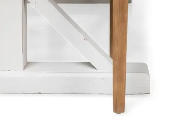 Matgrupp Bloomington Lyon Förlängningsbar 200 cm med 6 Viktoria Stol Natur/Vit/Beige Beige/White - Products - Möbler - Bord & matgrupp - Matgrupp