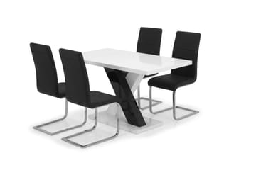 Matgrupp Cesi 14 0cm med 4 Cibus stolar - Vit - Products - Möbler - Bord & matgrupp - Matgrupp
