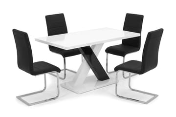 Matgrupp Cesi 14 0cm med 4 Cibus stolar - Vit - Products - Möbler - Bord & matgrupp - Matgrupp