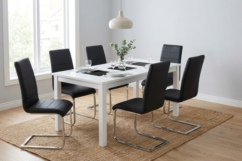 Matgrupp Jasmin 180 cm Förlängningsbar med 6 Cibus stolar - Products - Möbler - Bord & matgrupp - Matgrupp
