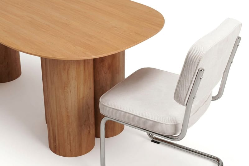 Juno Matgrupp rektangulärt 220 cm Ek med 6 Milva Matstolar - Ek - Products - Möbler - Bord & matgrupp - Matgrupp
