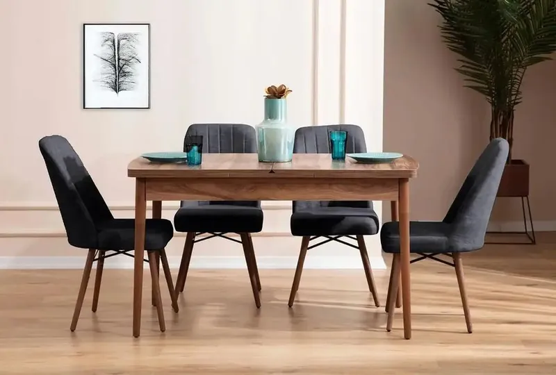 Teral Matgrupp Förlängningsbar 130-170 cm med 4 Stolar - Products - Möbler - Bord & matgrupp - Matgrupp