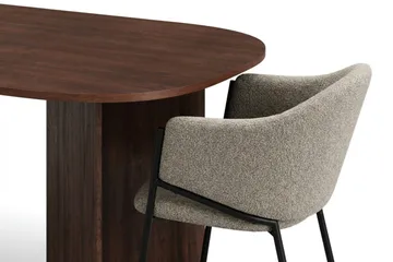 Vera Matgrupp rektangulärt 220 cm Valnöt med 6 Filip Matstolar - Valnöt - Products - Möbler - Bord & matgrupp - Matgrupp