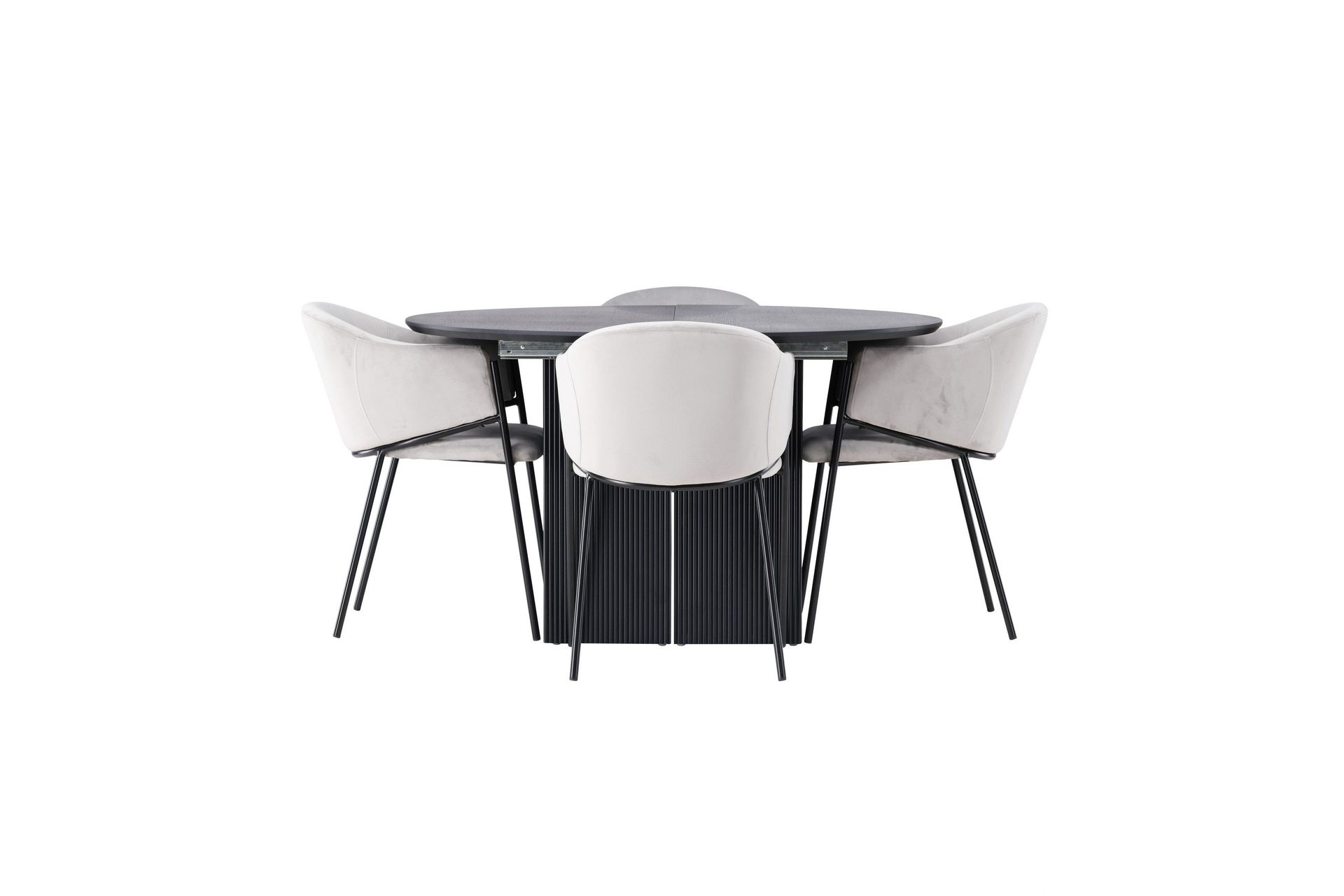 Matilda Matgrupp 130 cm Rund med 4 Evelina Stolar