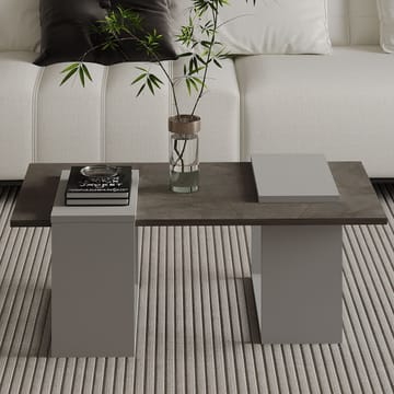 Matris Soffbord 90x37x46,6 cm - Gordion Marble och Grey - Products - Möbler - Bord & matgrupp - Soffbord