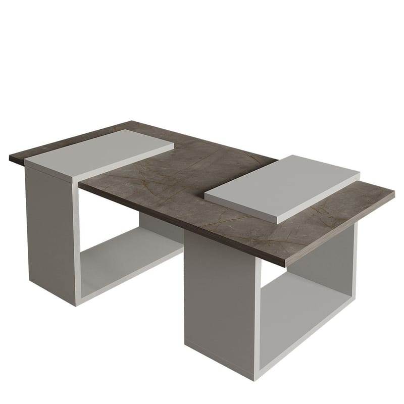 Matris Soffbord 90x37x46,6 cm - Gordion Marble och Grey - Products - Möbler - Bord & matgrupp - Soffbord
