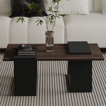 Matris Soffbord 90x37x46,6 cm - Valnöt och antracit - Products - Möbler - Bord & matgrupp - Soffbord