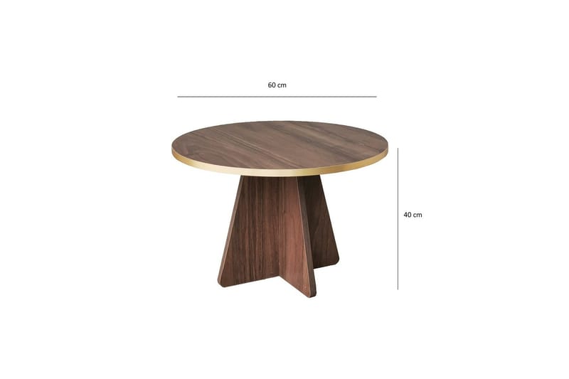 Munne Soffbord 60 cm - Valnöt - Products - Möbler - Bord & matgrupp - Soffbord