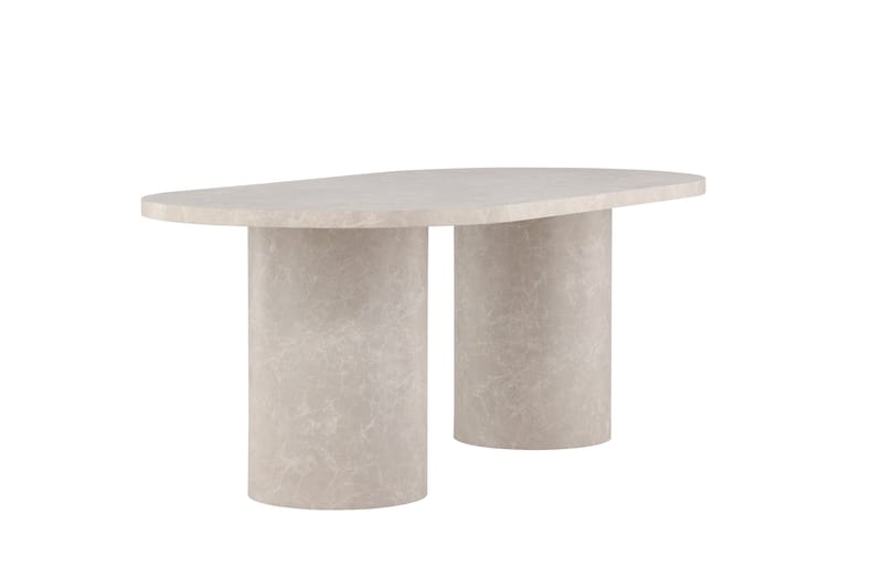 Narvik Dining Table 100x200 cm - Beige Marblelook  / - Beige - Products - Möbler - Bord & matgrupp - Matbord & köksbord