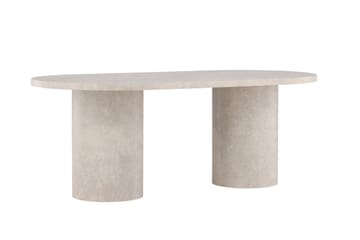 Narvik Dining Table 100x200 cm - Beige Marblelook  / - Beige - Products - Möbler - Bord & matgrupp - Matbord & köksbord