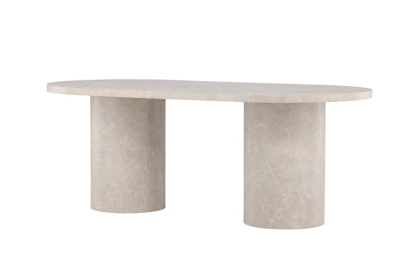 Narvik Dining Table 100x200 cm - Beige Marblelook  / - Beige - Products - Möbler - Bord & matgrupp - Matbord & köksbord